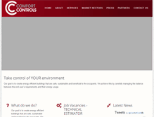 Tablet Screenshot of comfortcontrols.co.uk